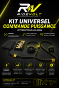 Ridevolt Vision Pro - Kit klaxon 115db pour trottinette électriques et vélos.